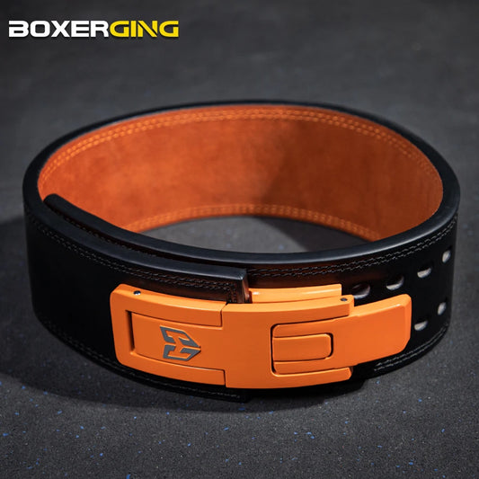 Cowhide Weightlifting Belt Fitness Protective Gear Powerlifting Belty Gym Barbell Squat Deadlift Strength Waist Support Lever Be